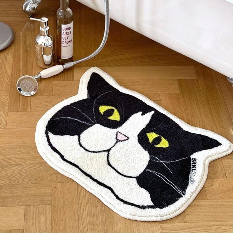 귀여운 발매트 고양이 주방 욕실 현관 발판 메트
