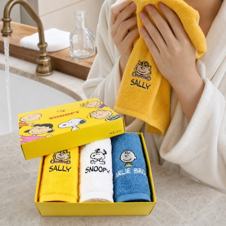 호텔수건 40수 코마사 180g 자수 선물세트 3매 집들이용 선물포장